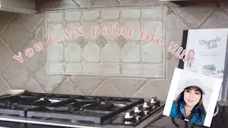 How to Paint Tile with DIY Clay Paint