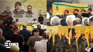 WATCH: Hezbollah Commander Ali Tabtabai Funeral Sparks Tensions in Beirut | Full Coverage | AH14