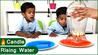 Burning Candle Rising Water Experiment I No Cost Science Experiments for Kids