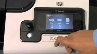 HP Designjet T2300eMFP - Navigating the Front Panel