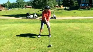 Golf swing in Star Valley, WY