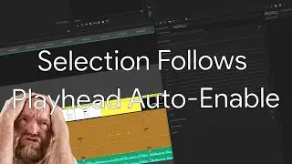 Disabling the Selection Follows Playhead Auto Enable 'Feature' | Adobe Premiere Pro CC