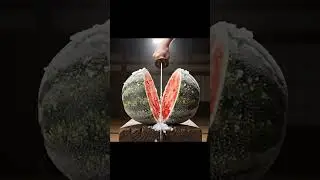 Katana vs. Frozen Fruit (Satisfying ASMR) 🧊🍓