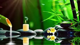 Soothing Candlelight Spa Ambience with Water Sounds and Meditation Energy for Sleep