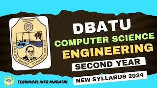 Dbatu University CSE Branch Syllabus 2024|Direct second year syllabus✅|Dbatu second year syllabus✅👆💯