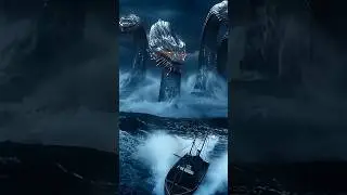 HYDRA VS MEGALODON 🌊🔥 EPIC OCEAN MONSTER BATTLE IN 4K! #monsterbattle  #shorts #cinematicshorts