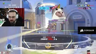 ml7 vs Emongg + Flats! nsane Ana Rialto Gameplay Overwatch Season 31 Top 500