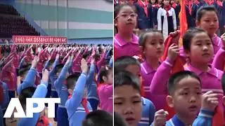 North Korean Children Swear Loyalty to Kim Jong Un on Kim Jong Il&rsquo;s Birthday | APT