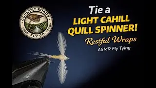 Light Cahill Quill Spinner - Restful Wraps | ASMR Fly Tying | Country Roads Fly Company
