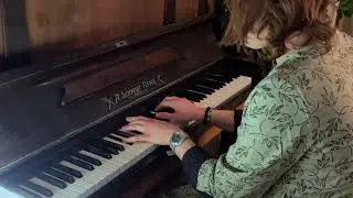 Kseniya Moroz performing her own piano jazz pieces for piano solo . # 1 