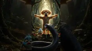 OMG! 😱 Small Puppy Fights GIANT SNAKE to Save Bird! 🐍