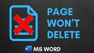 Удалить пустую страницу в MS Word, которая НЕ удаляется