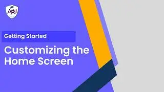 Customizing the Home Screen