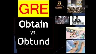 Obtain Meaning | Obtund Meaning | confusing GRE words with images | gre vocabulary | GRE