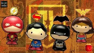 New 2017 McDonald's Justice League Superman | Batman | Wonderwoman | Flash Toys