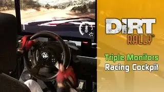 Гоночная кабина DiRT Rally с тремя мониторами