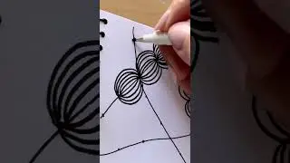 Quick and easy stress relief idea #mindfulness #arttutorial #howtodraw #anxietyrelief