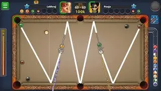 8 BALL POOL LEKH 8BP VS POOJA - AWESOME SHOTS