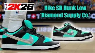 NBA 2K26 Shoe Creator - Nike SB Dunk Low Diamond Supply Co.