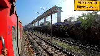 BHOPAL TO RANI KAMALAPATI Journey | BHOPAL Departure | XING with 11407 Lucknow Exp | 90 Degree ROB