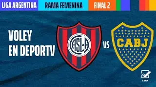 San Lorenzo vs Boca Juniors - Liga Argentina Femenina de Voley 2023 - LA FINAL - Juego 2