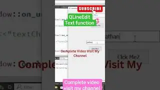 QLineEdit text() Function 🔥 | Get & Set Text in Qt C++  #ctutorial #programmingtutorial #qttutorial