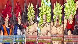 Goku Y Vegeta SSJ Dios Vs Los SSJ Legendarios
