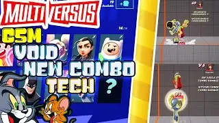 (patched)multiversus MUST SEE NEW COMBO Tech | multiversus alpha gameplay | made by @gsmVoiD