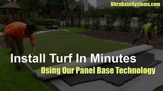 Install Turf In Minutes With UltraBase Panels | Sub Base for Artificial Grass