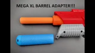 Mega XL Barrel Adapter For Dart Zone Max Stryker Ultimate Dart Blaster Massive Blue Dart Adapter!