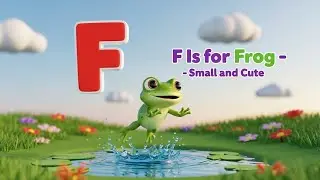 F Is for Frog 🐸💚✨ | Small and Cute Alphabet Song for Kids & Toddlers 🌈🎵