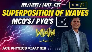 SOPERPOSITION OF WAVES | JEE | NEET | MHT- CET | PYQ | MCQ| ACE PHYSICS VIJAY SIR