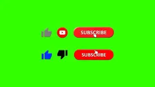 Green Screen Subscribe Buttons | Smooth Animations | Sound Effects