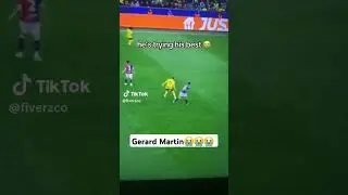 Gerard Martin trying to keep the offside trap😭😭😭😂 #shorts #barcelona #trending #lamasia #fcbarcelona