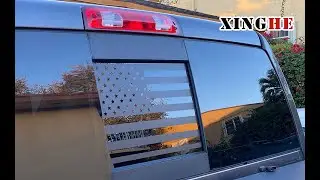 Difficulties you may face in sticking american flag window decals for truck. Here is the solution.