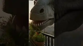 Brontosaurus Buffet Time~! #dinosaur #jurassic #jurassicworld #trex