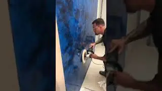 Venetian plaster polishing the wax, Exotic Style!