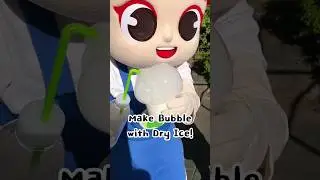 #JunyTony | Make Bubbles with Dry Ice! #Shorts