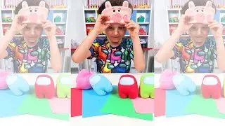 Among Us Pop it Challenge #shorts by The Valentin Kids