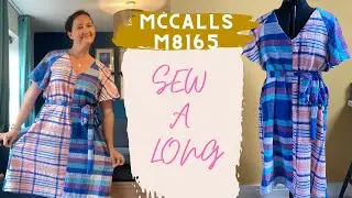 Sew Along With Me - The McCalls m8165 dress, upcycling seersucker tablecloths
