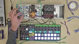 Modular Synth Routine Jam #6 | Make Noise Maths, Antumbra Knit, Ripples 2020, Clouds, Beatstep Pro
