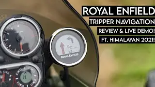 Royal Enfield Tripper Navigation Review and Live Demo ft. Himalayan 2021!