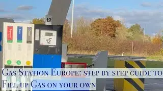 How to Fill Up Gas/fuel in Europe|CAR | Self Service | ESSO |Beginners| Step by step Guide