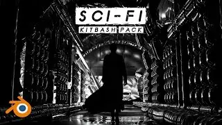 Sci-Fi Kitbash Pack For Blender!