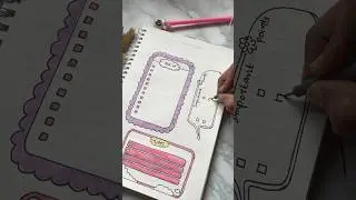 Easy Paper Note Ideas for Projects and journals #ytshorts #shorts