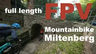 MTB & FPV - Mountainbike Miltenberg - Tobis trail to town -  drone video - full length