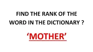 😱Easy Trick | Finding the Rank of the word in dictionary| #viral #yt #maths #probability