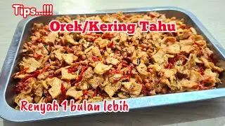 Orek tahu/kering tahu awet renyah lebih 1 bulan #orek #kering