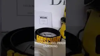 MOSCHINO SPONGEBOB AND PRADA BELT UNBOXING