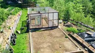 Serre mobile en bois